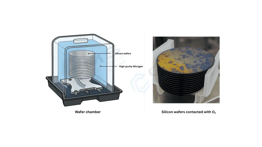Nitrogen using in wafer chamber